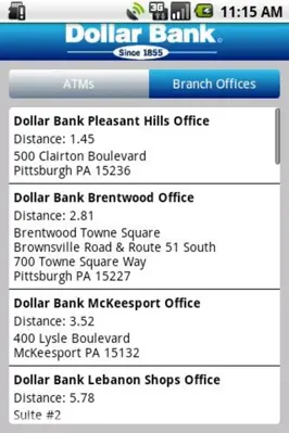 Dollar Bank android App screenshot 0