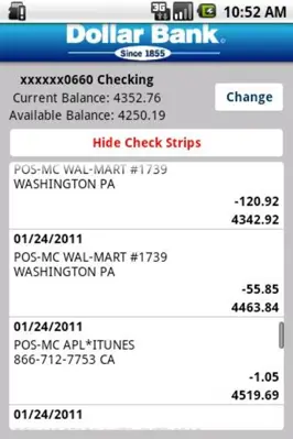 Dollar Bank android App screenshot 2