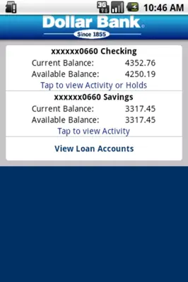 Dollar Bank android App screenshot 3